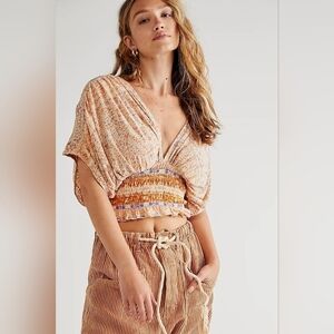Free People Next Vacation Top, Size L
